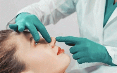 نتيجة لعملية تجميل الأنف