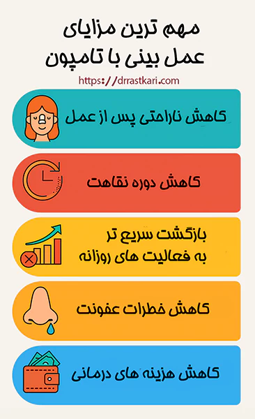 مزیت های عمل بینی بدون تامپون