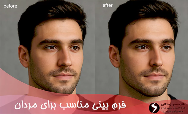 فرم بینی مناسب برای مردان