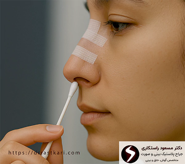 استفاده از کرم‌ها و پمادهای ترمیم‌کننده برای پیشگیری از جای بخیه بعد از عمل بینی