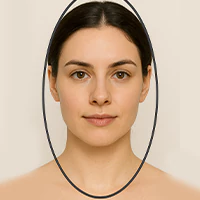 فرم صورت بیضی