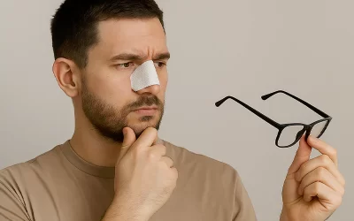 عینک زدن بعد از عمل بینی؛ راهنمای کامل + بایدها و نبایدها